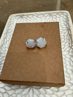 RARE Kendra Scott Druzy Custom Stud Earrings